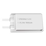 Lithium manganese pouch battery,Size 8.2*41.0*63.0mm,3V 5000mAh,Temperature -20℃ ~ +70℃