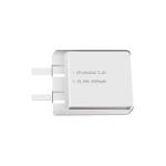 Lithium manganese pouch battery,Size 12.0*40.0*42.0mm,3V 5000mAh,Temperature -20℃ ~ +70℃