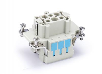 Female Inserts,Contacts 6+PE,Spring connection,16A 500V