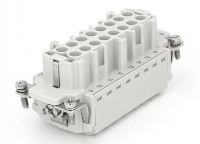 Male Inserts,Contacts 16+PE,Spring connection,16A 500V