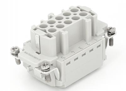 Female Inserts,Contacts 10+PE,Spring connection,16A 500V