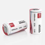 CR123A Lithium Manganese battery,Semi Sealed Spiral Type,3.0V 1600 mAh