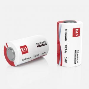 CR14250H Lithium Manganese battery,Semi Sealed Spiral Type,3.0V 800 mAh