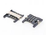 6P SIM Card Connector,PUSH PULL,H1.90mm