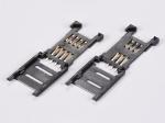 6P & 8P SIM Card Connector Hinged type,H2.8mm