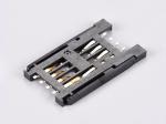 6P＋2P With Switch　SIM Card Connector,Hinged type,H2.5mm