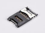 6P & 8P SIM Card Connector Hinged type,H2.5mm