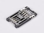 6P & 8P SIM Card Connector Hinged type,H2.5mm