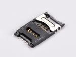6P＋2P With Switch　SIM Card Connector,Hinged type,H2.5mm
