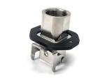 H3A EMC Housing,Cable to Cable,Bulkhead mounting,Single Locking Latch